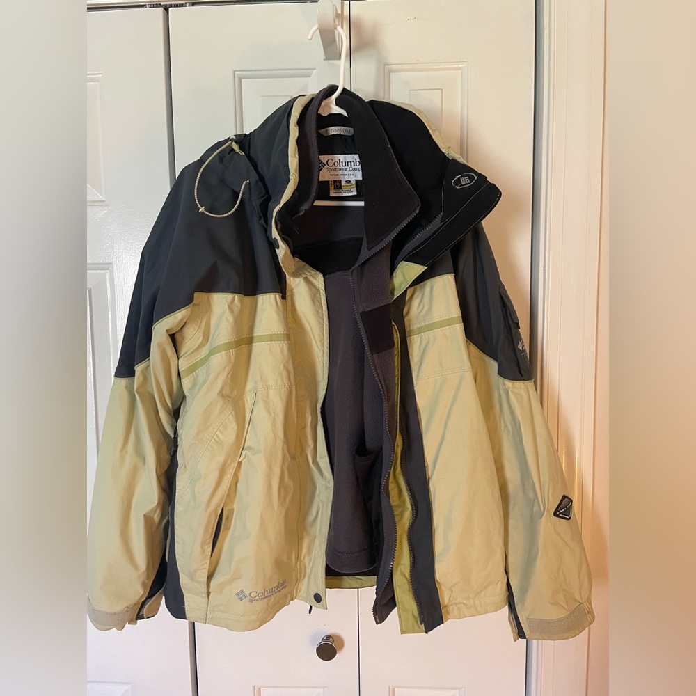 Columbia Titanium Omnitech 3-in-1 women’s ski/snowboard jacket,size L